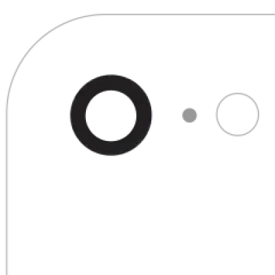 Скло камери з проклейкою для iPhone 7 / 8 / SE (2020) / SE (2022) (Real Sapphire) (Premium) (всі кольори) (10 шт)