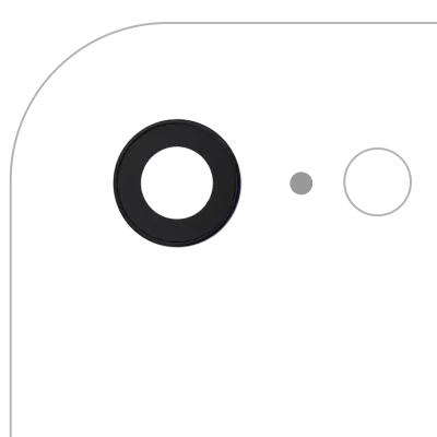Back Camera Lens With Bracket & Bezel For iPhone 7 (Real Sapphire) (Premium) (10 Pack)