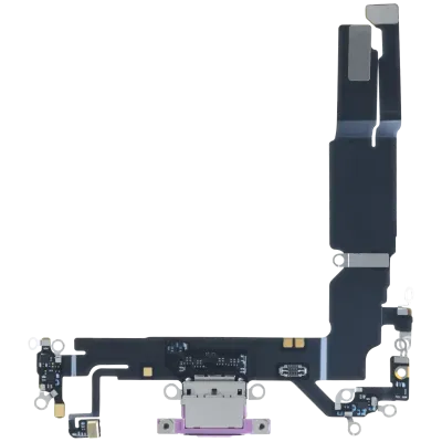 Charging Port Flex Cable For iPhone 16 (US Version) (Genuine OEM) (Pink)