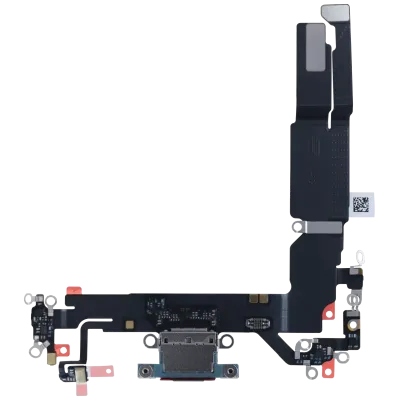 Charging Port Flex Cable For iPhone 16 (US Version) (Genuine OEM) (Teal)