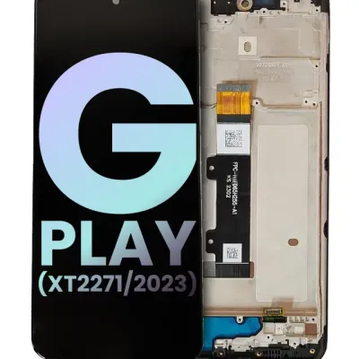 LCD Assembly With Frame For Motorola Moto G Play (XT2271 / 2023) (Genuine OEM) (Deep Indigo)
