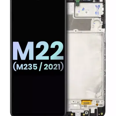 Дисплейний модуль (LCD) з рамкою для Samsung Galaxy M22 (M235 / 2021) (Service Pack) (всі кольори)
