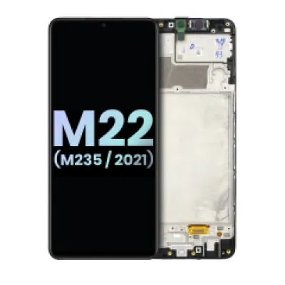Дисплейний модуль (LCD) з рамкою для Samsung Galaxy M22 (M235 / 2021) (Service Pack) (всі кольори)