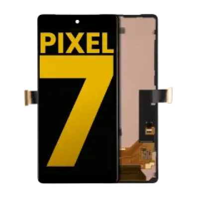 Дисплейний модуль (OLED) з рамкою (без датчика відбитків) для Google Pixel 7 (Refurbished) (усі кольори)