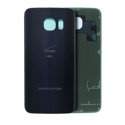 Задня кришка для Samsung Galaxy S6 Edge (Verizon Logo) (Service Pack) (Black Sapphire)