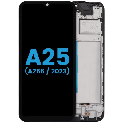 Дисплейний модуль (LCD) з рамкою для Samsung Galaxy A25 5G (A256 / 2023) (Aftermarket: incell) (усі кольори)