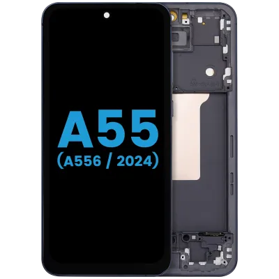 Дисплейний модуль (LCD) з рамкою для Samsung Galaxy A55 (A556 / 2024) (Aftermarket: incell) (Navy)