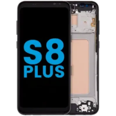 Дисплейний модуль (LCD) з рамкою (без датчика відбитків) для Samsung Galaxy S8 Plus (US & International) (Aftermarket: Incell) (Midnight Black)