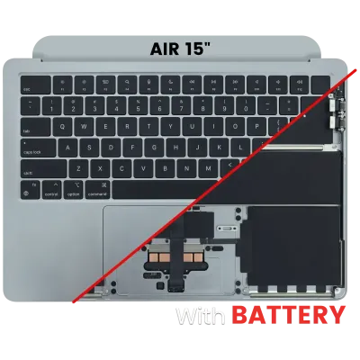 Топкейс з акумулятором і клавіатурою (ANSI US) для MacBook Air 13" A2681 (Used OEM Pull: Grade A) (Space Gray)