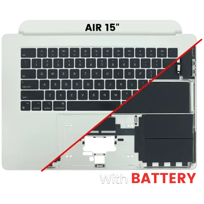 Топкейс із клавіатурою (ANSI US) для MacBook Air 15" A2941 (2023) (Used OEM Pull: Grade A) (Starlight)