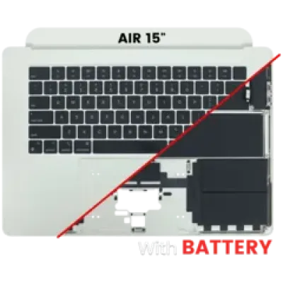 Топкейс із клавіатурою (ANSI US) для MacBook Air 15" A2941 (2023) (Used OEM Pull: Grade A) (Starlight)