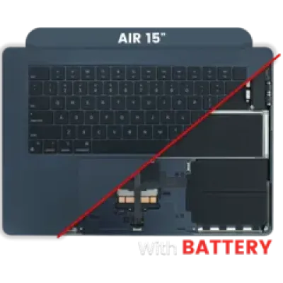 Топкейс з акумулятором і клавіатурою (ANSI US) для MacBook Air 15" A2941 (2023) (Used OEM Pull: Grade B) (Midnight)