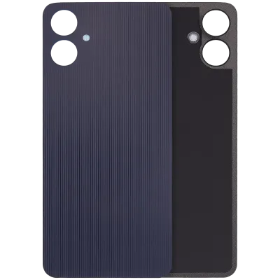 Задня кришка зі склом камери для Samsung Galaxy A06 4G (A065 / 2024) (без логотипу) (Aftermarket Plus) (чорна)