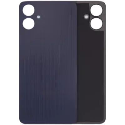 Задня кришка зі склом камери для Samsung Galaxy A06 4G (A065 / 2024) (без логотипу) (Aftermarket Plus) (чорна)