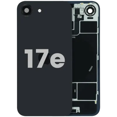 Back Glass W/ MagSafe Magnet & NFC For iPhone 17e (Used OEM Pull: Grade B) (Black)