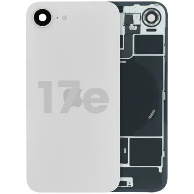 Back Glass W/ MagSafe Magnet & NFC For iPhone 17e (Used OEM Pull: Grade B) (White)