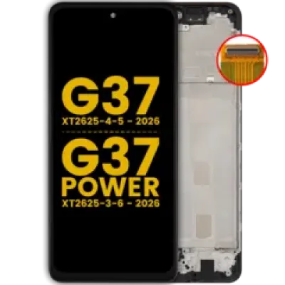 Дисплейний модуль (LCD) з рамкою для Motorola Moto G37 (XT2625-4-5 / 2026) / G37 Power (XT2625-3-6 / 2026) (Refurbished) (Усі кольори)