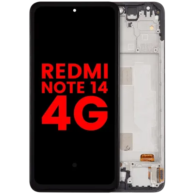 Дисплейний модуль OLED з рамкою для Xiaomi Redmi Note 14 4G (EU Version) (Aftermarket Plus) (всі кольори)
