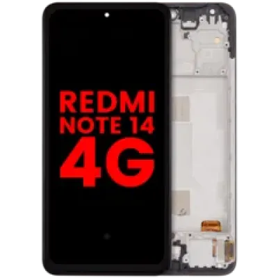 Дисплейний модуль OLED з рамкою для Xiaomi Redmi Note 14 4G (EU Version) (Aftermarket Plus) (всі кольори)