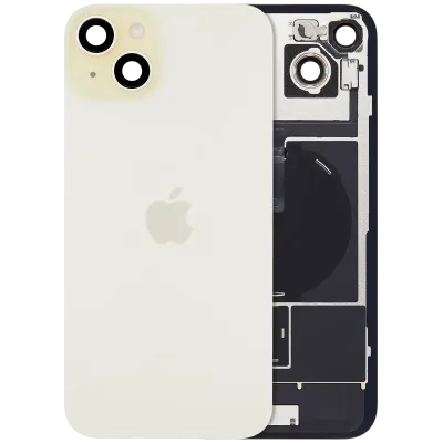 Back Glass with MagSafe Magnet & NFC & Flashlight Flex For iPhone 15 Plus (Genuine OEM) (Yellow)
