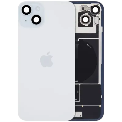 Back Glass with MagSafe Magnet & NFC & Flashlight Flex For iPhone 15 Plus (Genuine OEM) (Blue)