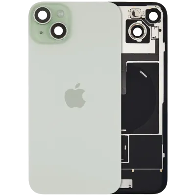 Back Glass w/ MagSafe Magnet & NFC & Flashlight Flex For IPhone 15 Plus (Genuine OEM) (Green)