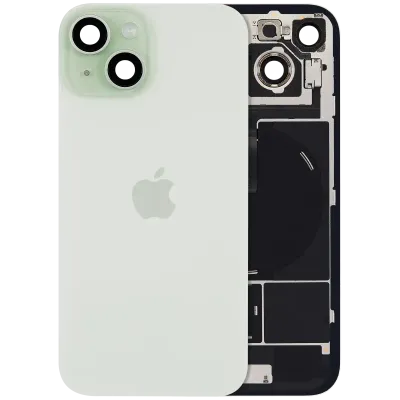 Back Glass with MagSafe Magnet & NFC & Flashlight Flex For iPhone 15 (Genuine OEM) (Green)