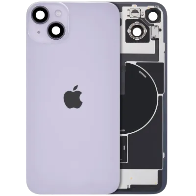 Back Glass w/ MagSafe Magnet & NFC & Flashlight Flex For iPhone 14 Plus (Genuine OEM) (Purple)
