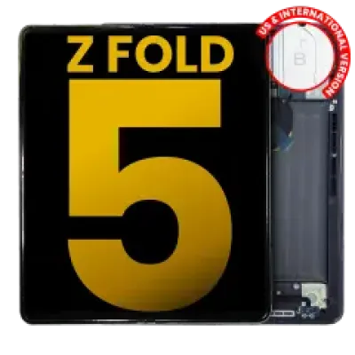 Внутрішній дисплейний модуль (OLED) з рамкою для Samsung Galaxy Z Fold 5 5G (US & International) (Refurbished) (Phantom Black)