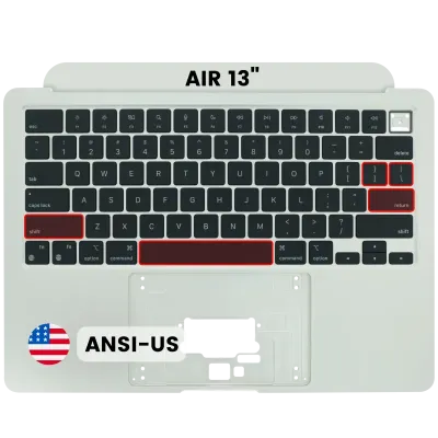 Top Case with Keyboard (ANSI US) For MacBook Air 13" A2681 (2022) (Used OEM Pull: Grade A) (Starlight)