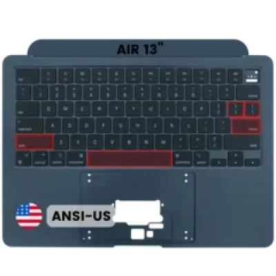 Топкейс із клавіатурою (ANSI US) для MacBook Air 13" A3240 (2025) (Used OEM Pull: Grade A) (Midnight)