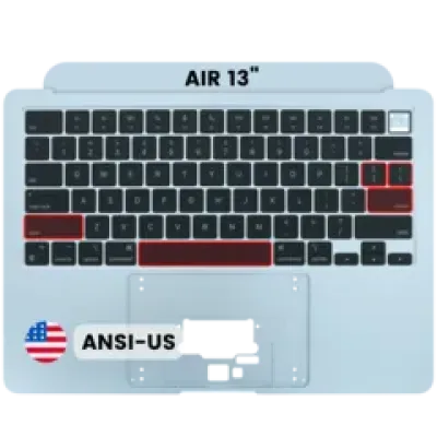 Топкейс із клавіатурою (ANSI US) для MacBook Air 13" A3240 (2025) (Used OEM Pull: Grade A) (Sky Blue)