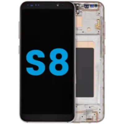 Дисплейний модуль (LCD) з рамкою для Samsung Galaxy S8 (без сенсора відбитків пальців) (Aftermarket: Incell) (Maple Gold)