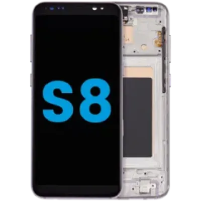 Дисплейний модуль (LCD) з рамкою для Samsung Galaxy S8 (без сенсора відбитків пальців) (Aftermarket: Incell) (Orchid Gray)