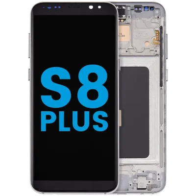 Дисплейний модуль (LCD) з рамкою для Samsung Galaxy S8 Plus (без сенсора відбитків пальців) (Aftermarket: Incell) (Arctic Silver)