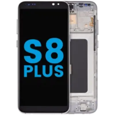 Дисплейний модуль (LCD) з рамкою для Samsung Galaxy S8 Plus (без сенсора відбитків пальців) (Aftermarket: Incell) (Arctic Silver)