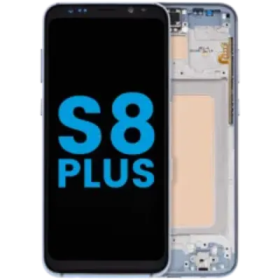 Дисплейний модуль (LCD) з рамкою для Samsung Galaxy S8 Plus (без сенсора відбитків пальців) (Aftermarket: Incell) (Coral Blue)