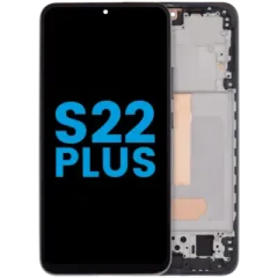 Дисплейний модуль з рамкою (без датчика відбитків) для Samsung Galaxy S22 Plus 5G (Aftermarket: Incell) (Phantom Black)