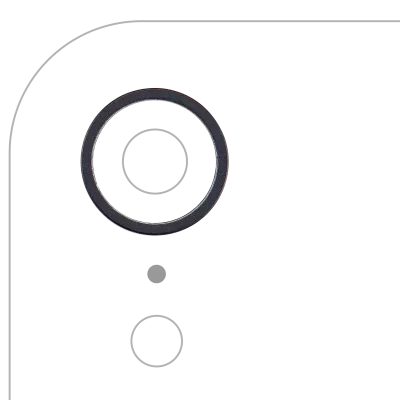Рамка основної камери для iPhone XR (чорний)