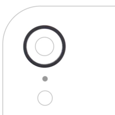 Рамка основної камери для iPhone XR (чорний)