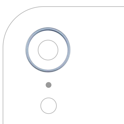 Рамка основної камери для iPhone XR (синій)
