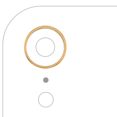 Back Camera Bezel Ring Only For iPhone XR (Yellow)