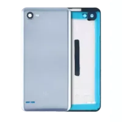 Задня кришка для LG Q6 з датчиком відбитків пальців (Genuine OEM) (Ice Platinum Silver)
