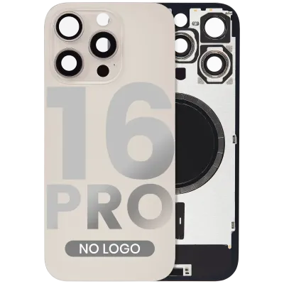 Заднє скло з магнітом MagSafe для iPhone 16 Pro (No Logo) (Aftermarket) (Desert Titanium)