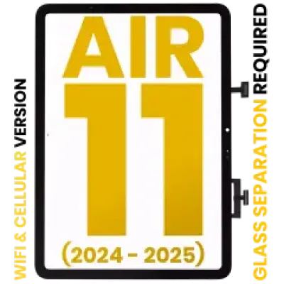 Тачскрін для iPad Air 11" (2024 / 2025 / 2026) (OCA Pre-Installed & Glass Separation Required) (Premium) (WiFi / Cellular) (чорний)