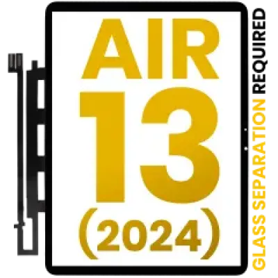 Тачскрін для iPad Air 13" (2024 / 2025 / 2026) (OCA Pre-Installed & Glass Separation Required) (Premium)