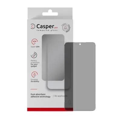 Загартоване скло Casper Pro для Samsung Galaxy S25 Edge (Retail Packaging) (Privacy)
