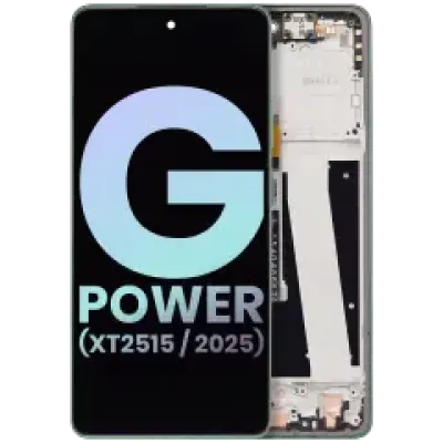 Дисплейний модуль з рамкою для Motorola Moto G Power (XT2515 / 2025) (Genuine OEM) (Leaf Green)
