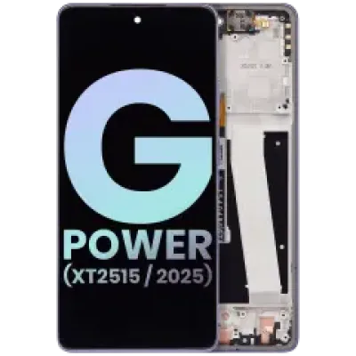 Дисплейний модуль з рамкою для Motorola Moto G Power (XT2515 / 2025) (Genuine OEM) (Slate Gray)