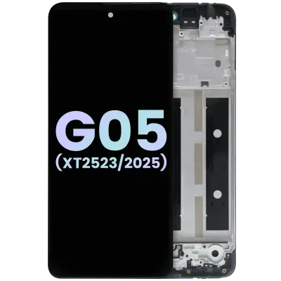 LCD Assembly With Frame For Motorola Moto G05 (XT2523 /2025) (Genuine OEM) (All Colors)